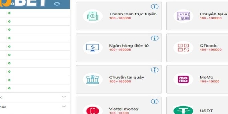 Nạp Tiền Kubet - Tham Gia Cá Cược Nhanh Chóng 2025 2 Nhiều phương thức nạp tiền Kubet