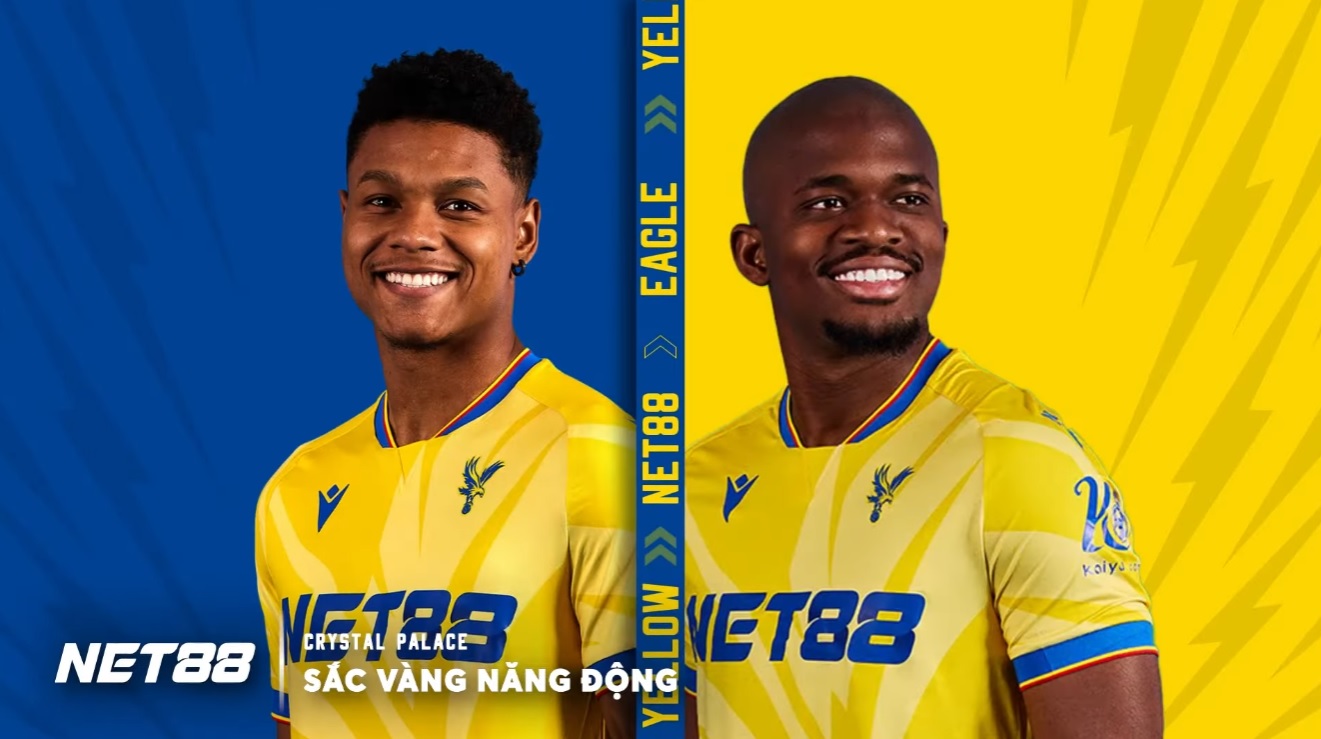 Khám Phá Nhà Cái Uy Tín Nhất Net88: Đỉnh Cao Cá Cược! 4 NET88 Tài Trợ Áo Đấu Crystal Palace