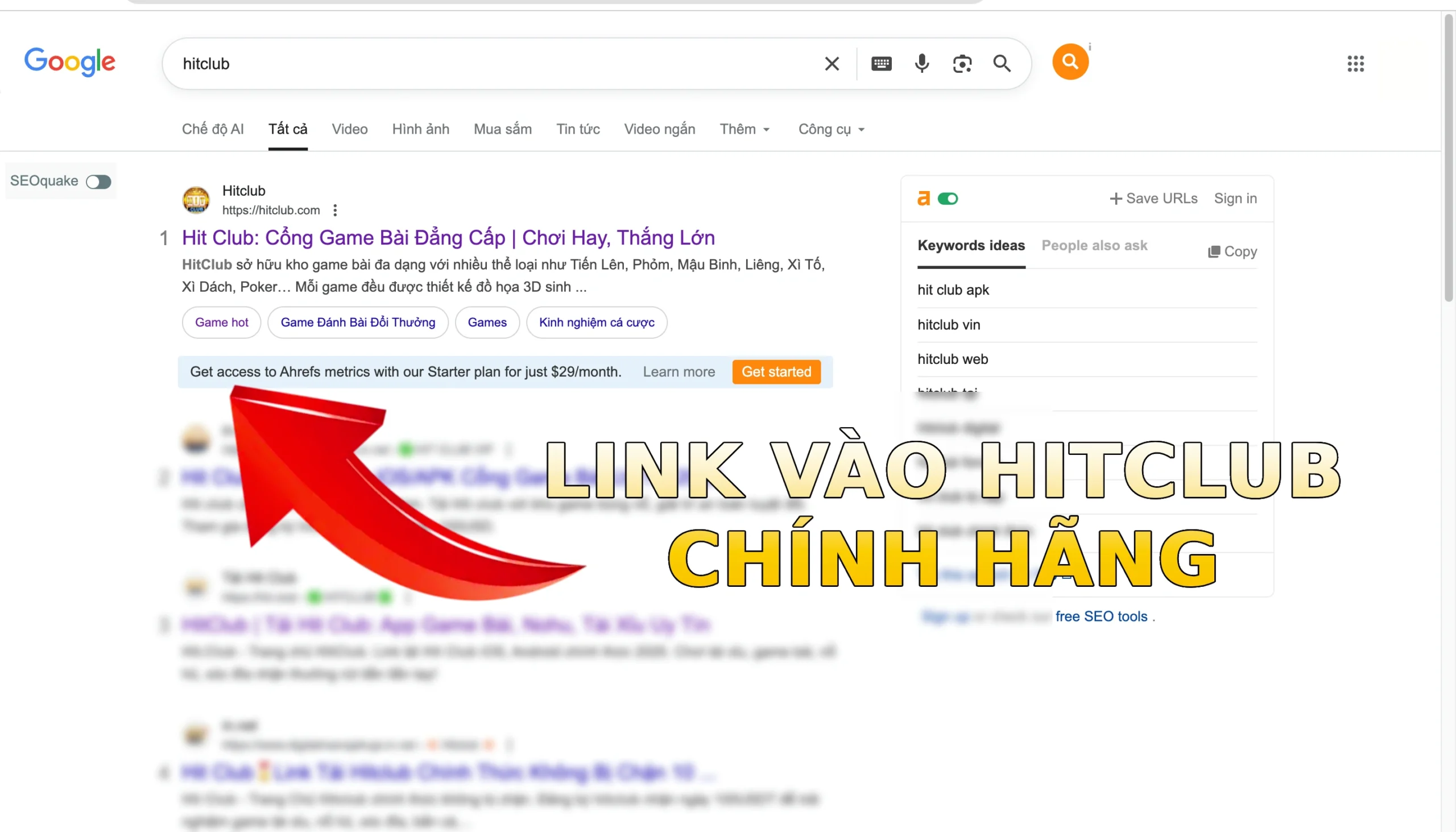 Cảnh báo giả mạo thương hiệu HITCLUB 2 Hướng dẫn nhận biết link vào HITCLUB