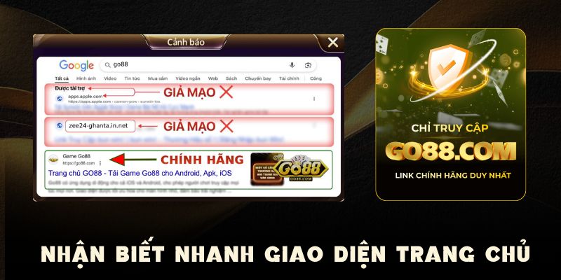 Hướng Dẫn Kiểm Tra GO88 Chính Hãng Không Lo Bị Lừa 4 Nhận biết thông qua trang chủ chính hãng